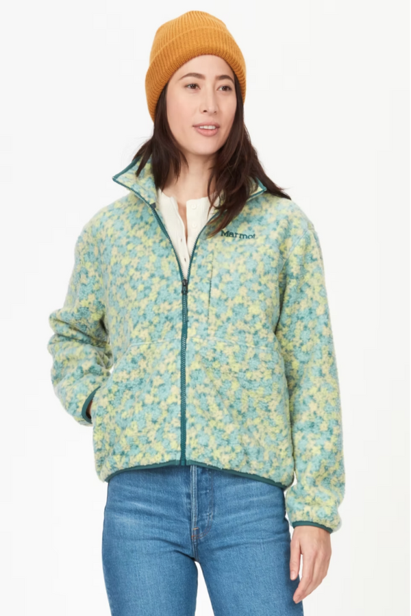 Marmot Women's Aros Printed Full-Zip Fleece Jacket