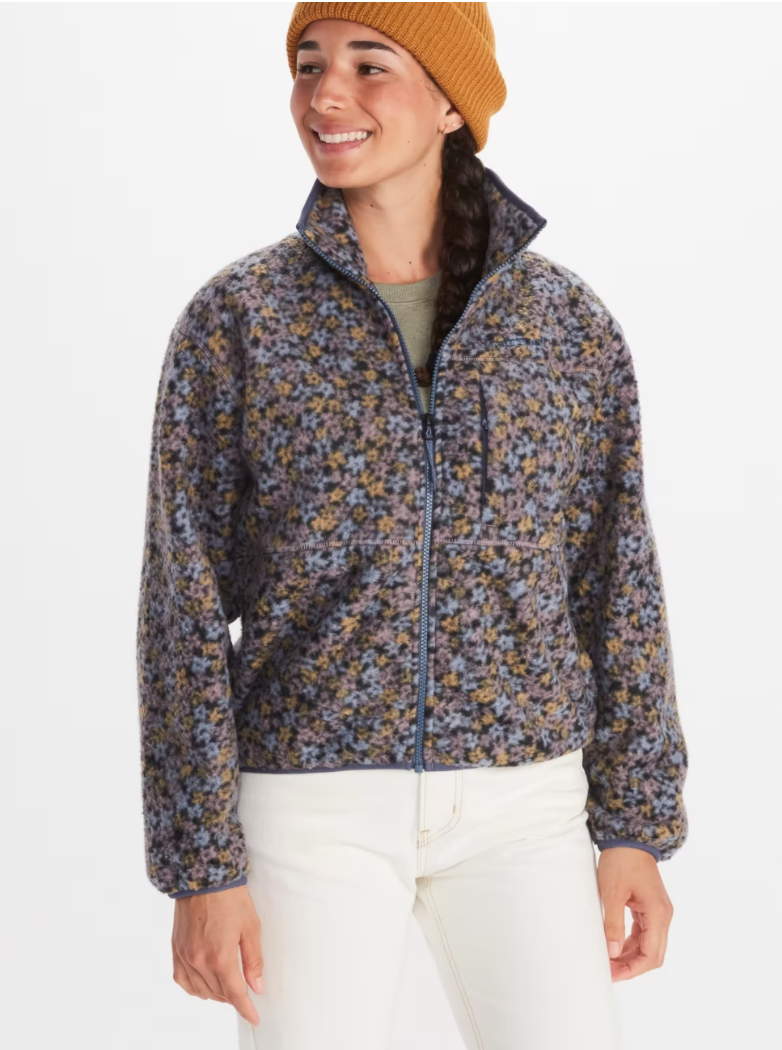 Marmot Women's Aros Printed Full-Zip Fleece Jacket