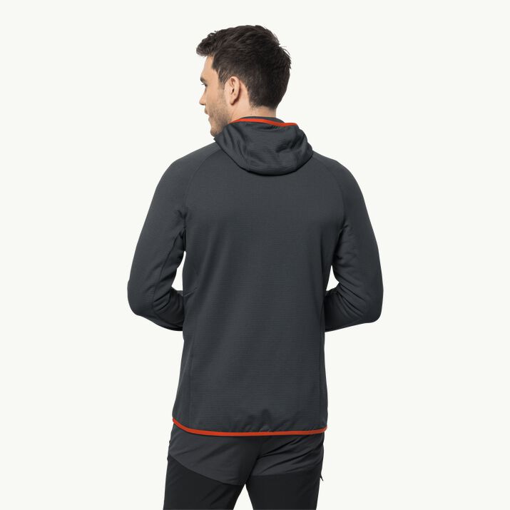 JACK WOLFSKIN VESTE À CAPUCHE HYDRO GRID FZ MEN TOP