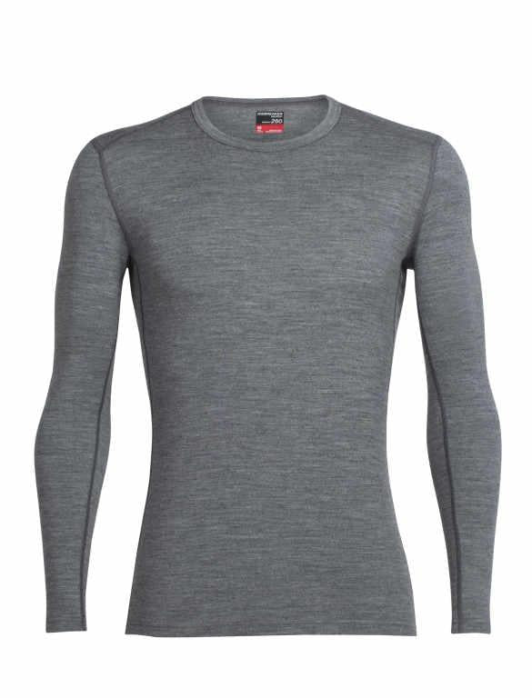 icebreaker Men's Merino Base Layer  260 Tech Top Long Sleeve Crewe