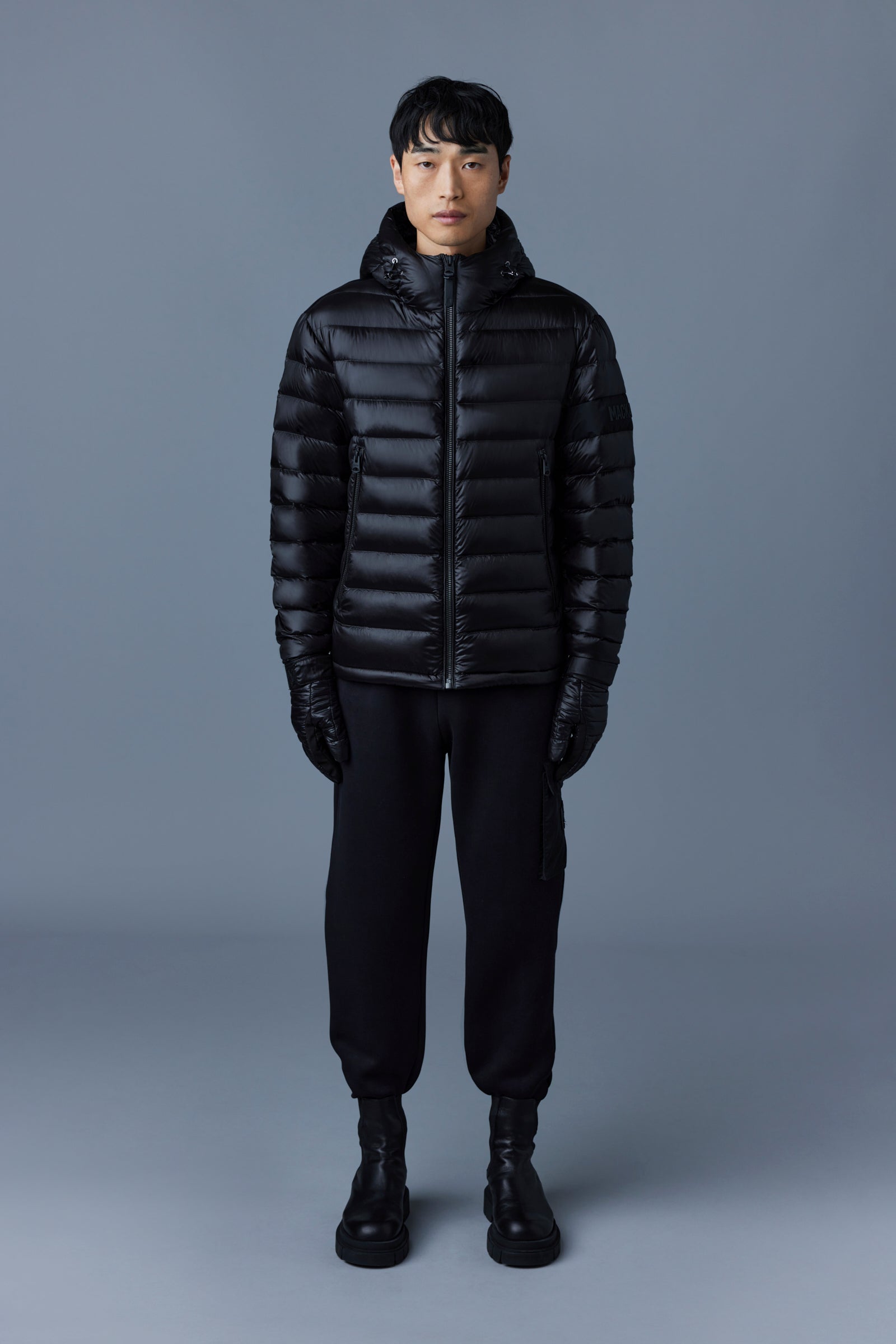 MACKAGE  KEAGAN down jacket with hood in Black MEN OUTWEAR