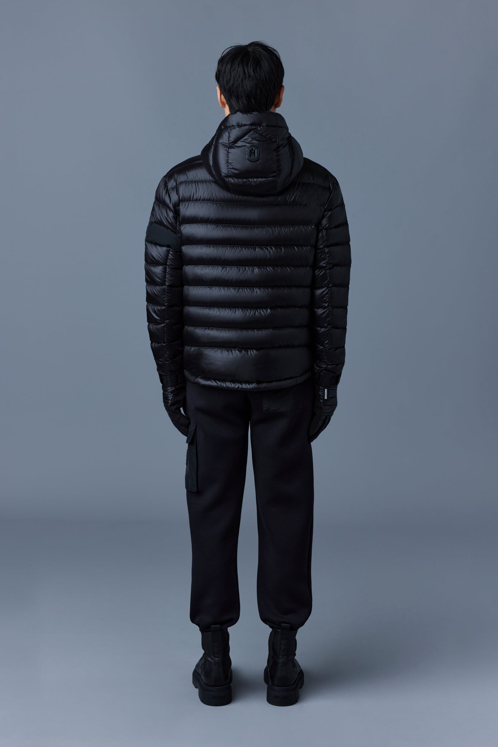 MACKAGE  KEAGAN down jacket with hood in Black MEN OUTWEAR