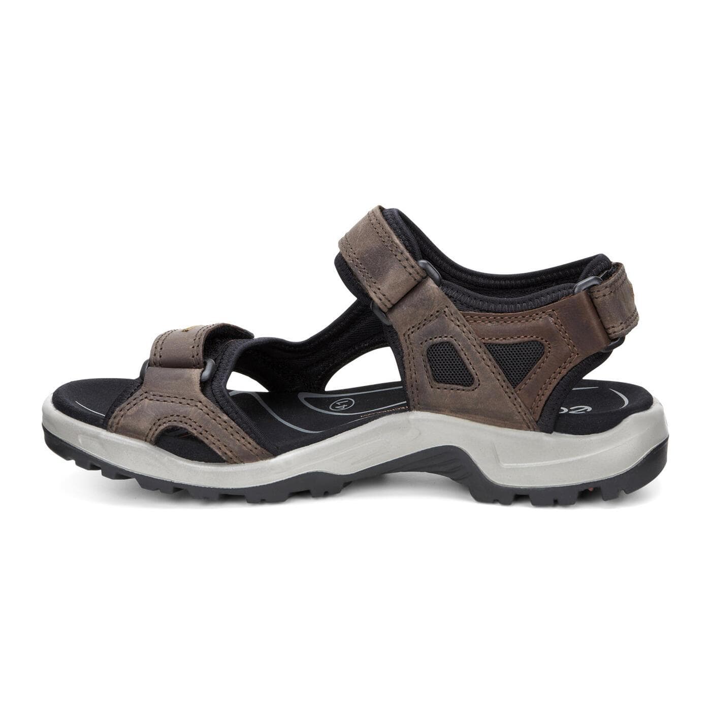 Ecco Mens Offroad Yucatan Sandals - Espresso/ Cocoa Brown/ Black