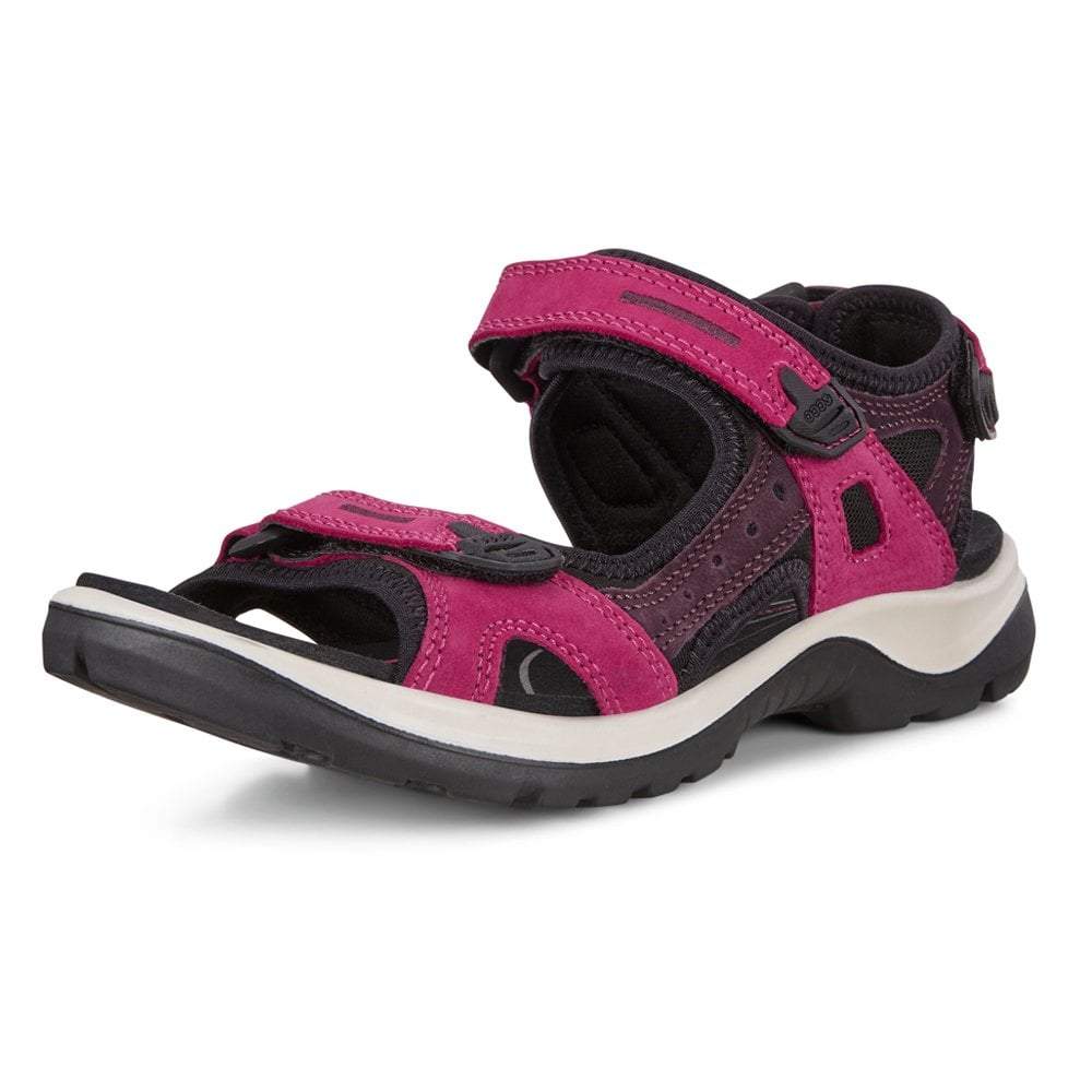 Ecco Womens Offroad Yucatan Sandals - Sangria/Fig