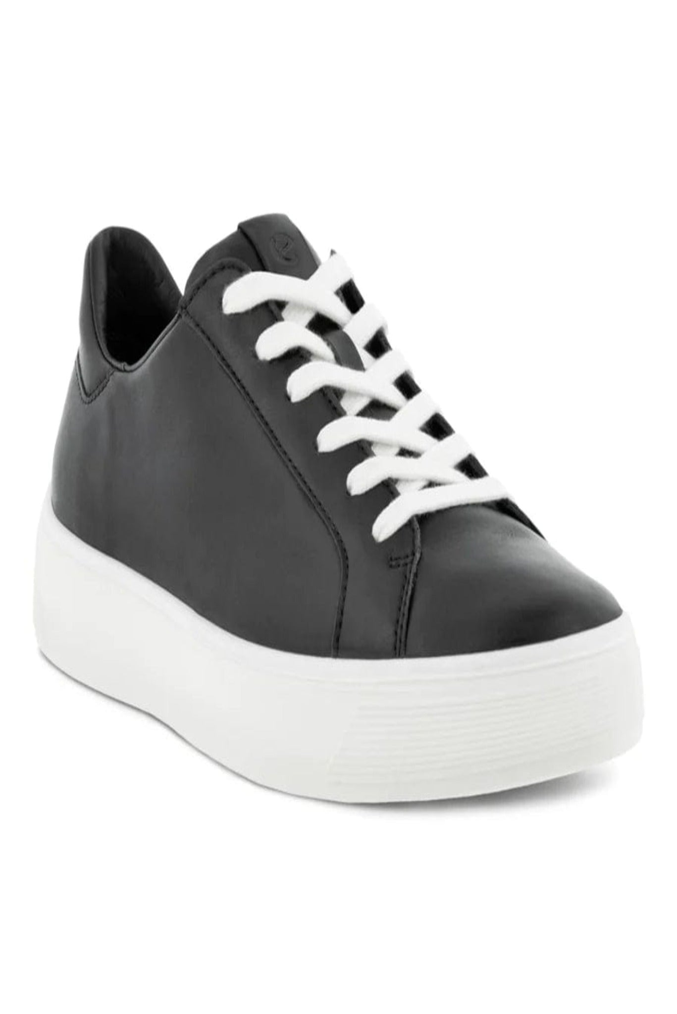 Ecco Womens Street Tray Sneakers - Black