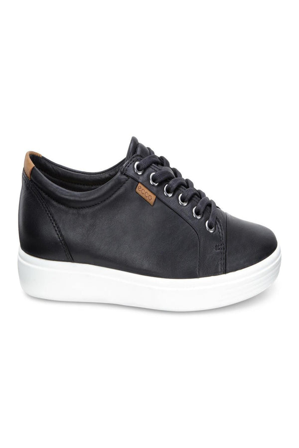 Ecco Womens Soft 7 Sneakers - Black Droid