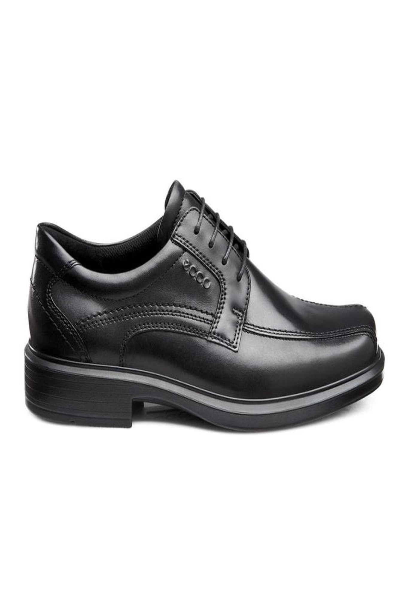 Ecco Mens Helsinki Bike Toe Lace Dress Shoes -  Black