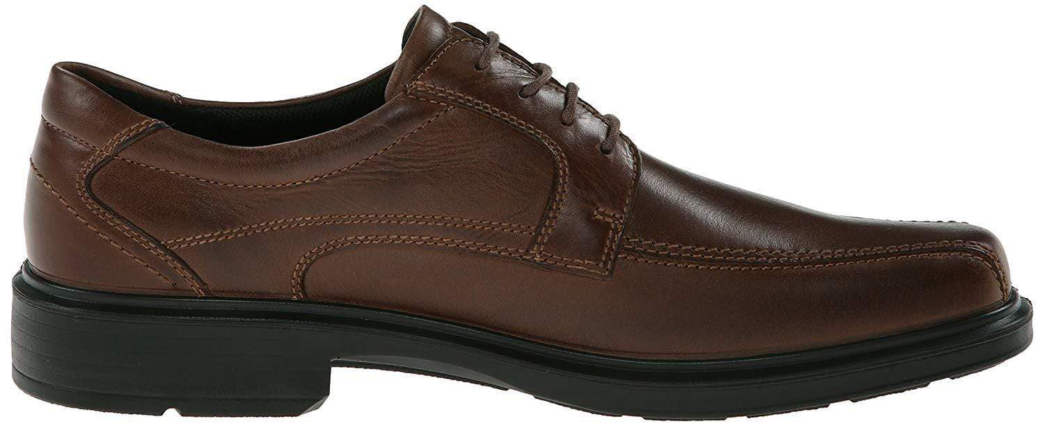 Ecco Mens Helsinki Bike Toe Lace Dress Shoes -  Cocoa Brown