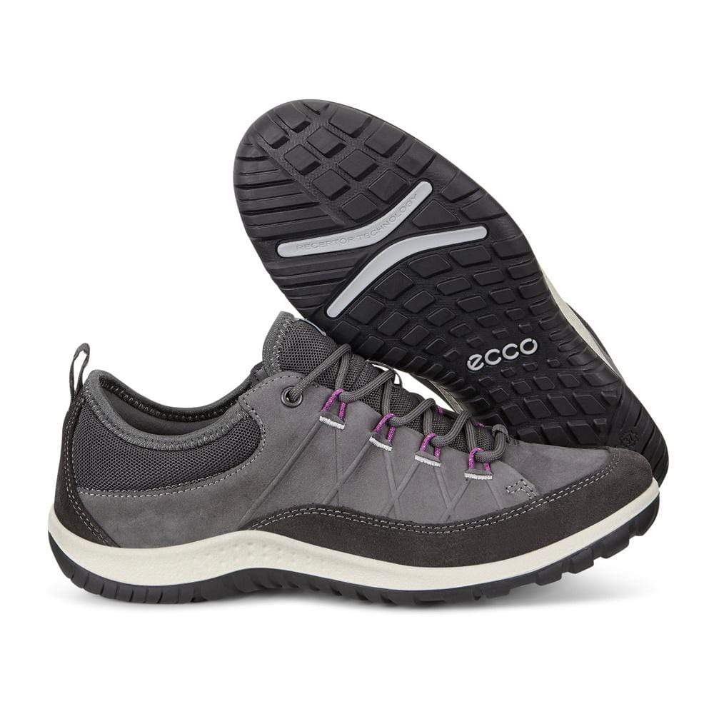 Ecco Womens Aspina Roara Sneakers - Moonless/Dark Shadow