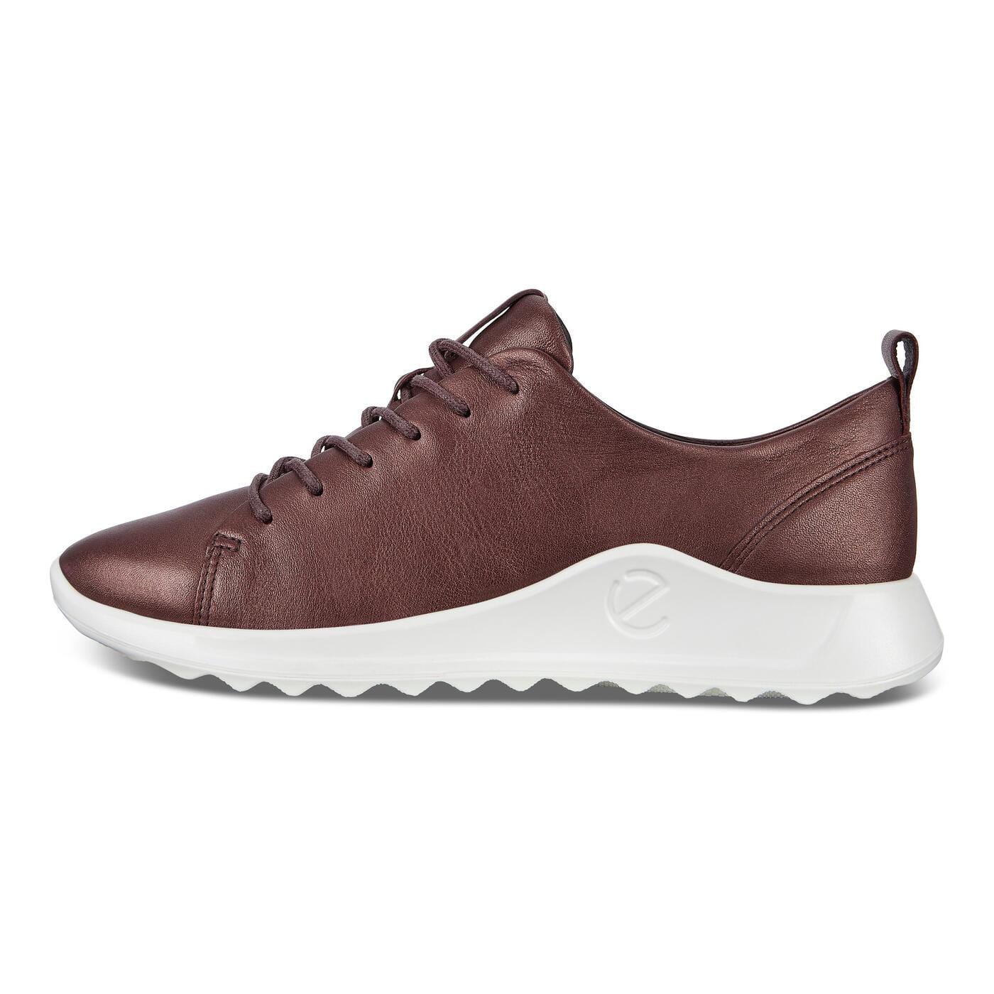 Ecco Womens Flexure Sneakers - Fig Metallic