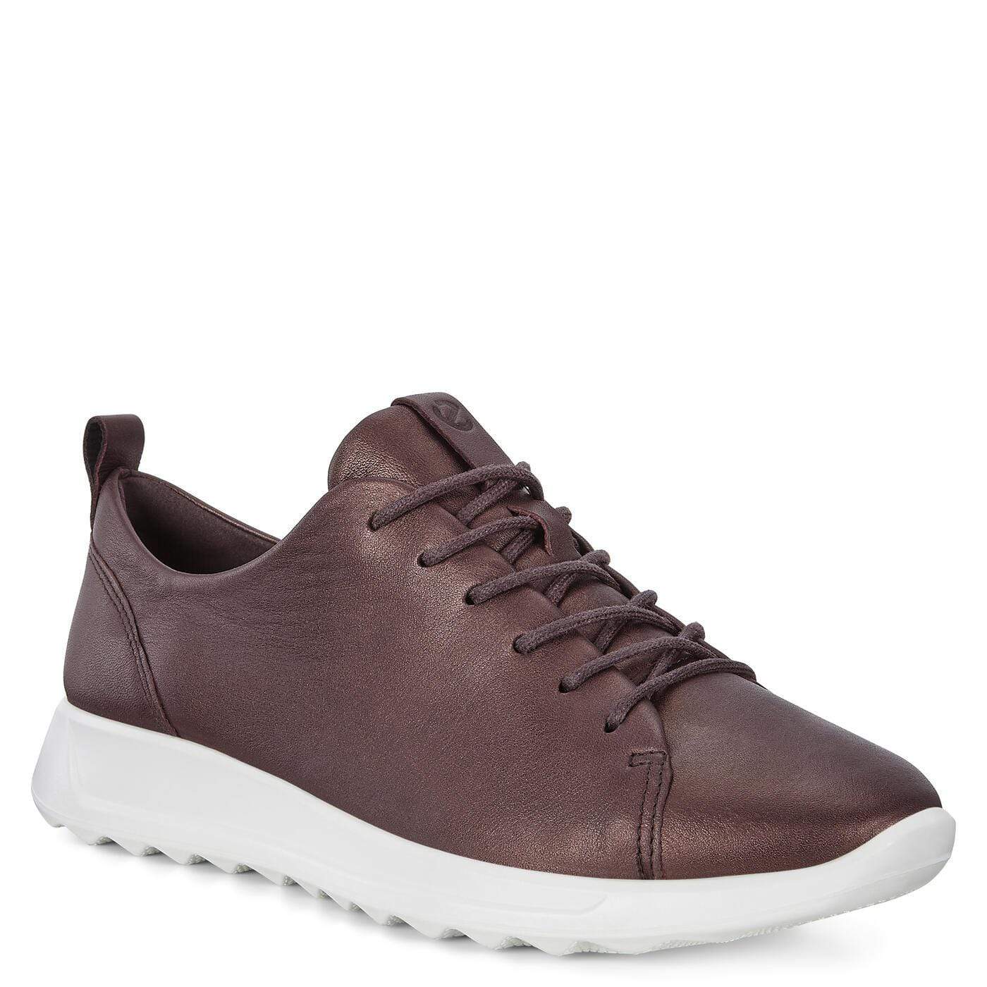 Ecco Womens Flexure Sneakers - Fig Metallic