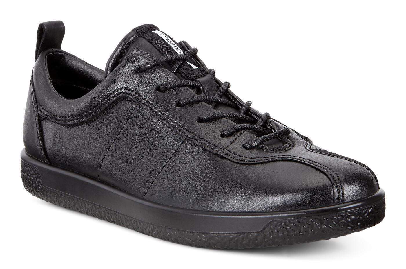 Ecco Womens Soft 1 Sneakers - Black