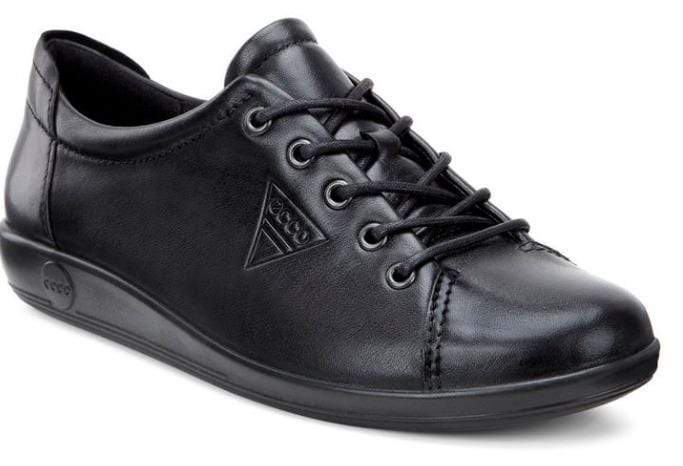 Ecco Womens Soft 2.0 Sneakers - Black