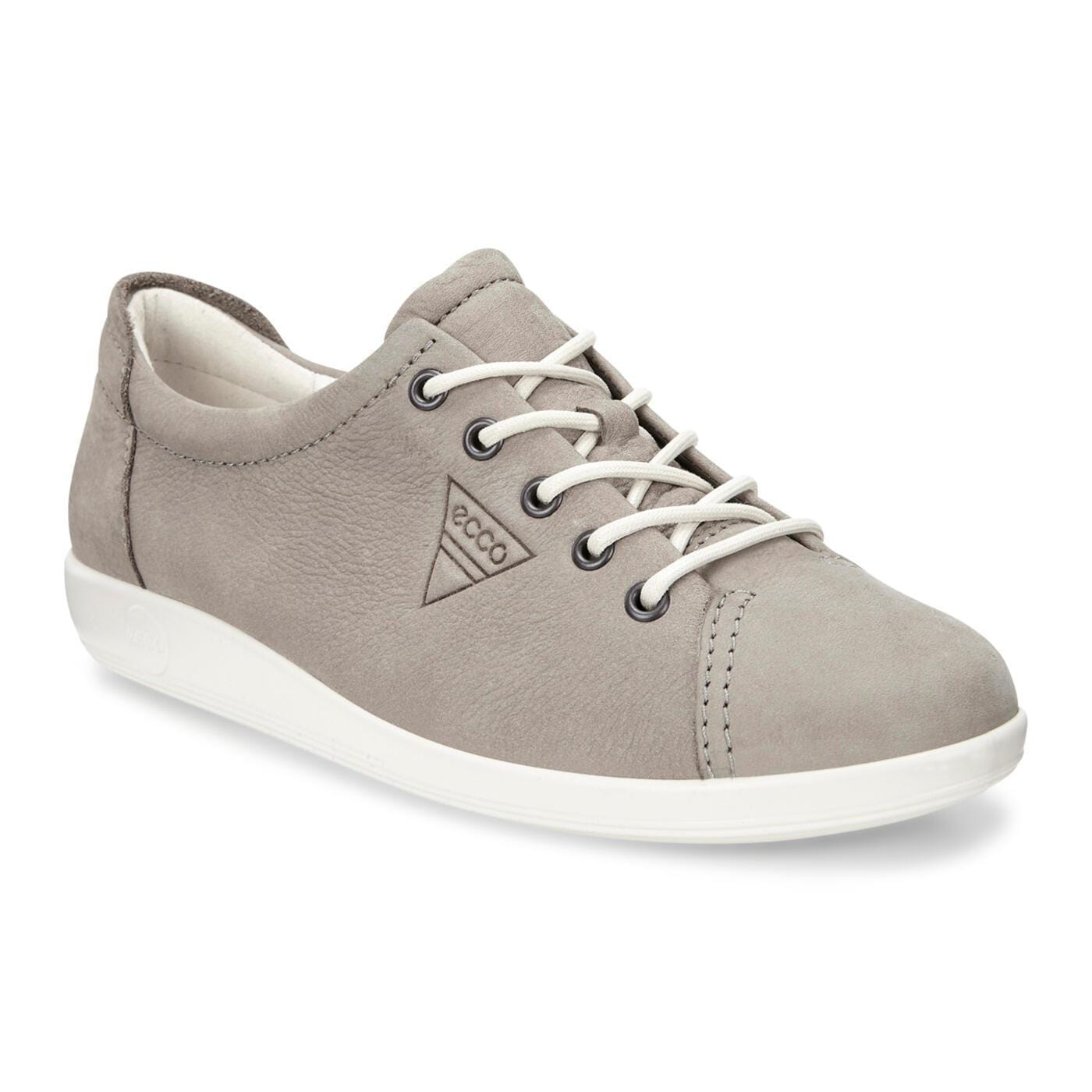 Ecco Womens Soft 2.0 Sneakers - Warm Grey