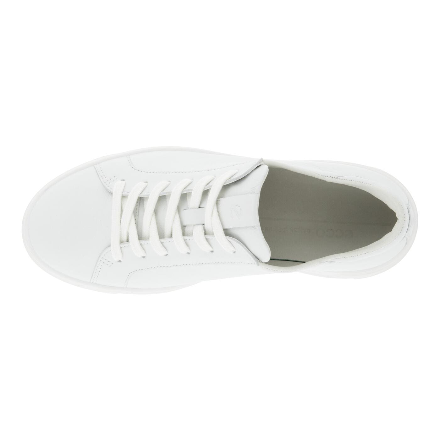 Ecco Womens Street Tray Sneakers - White